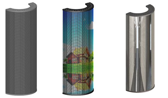 IP67 Flexible Led Display Module Aluminium Thin Flexible Led Screen